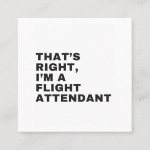 DAT IS JUIST DAT IK EEN VLIEGAANDANT BEN VIERKANTE VISITEKAARTJE