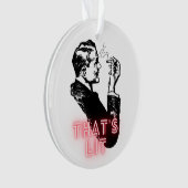 Dat is Lit - Grappig retro roker Ornament (voorkant)