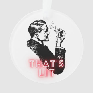Dat is Lit - Grappig retro roker Ornament