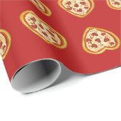 Dat is meer een pizza mijn hart Valentijnsdag Cadeaupapier (Rol Hoek)