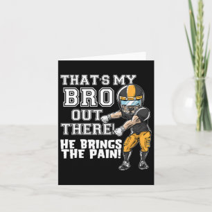 Dat is mijn broer daar Buiten Gele Voetbal Broer S Kaart