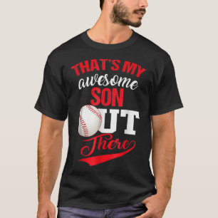 Dat is mijn Geweldige zoon daar waar honkbalovers T-shirt
