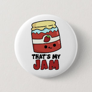 Dat is mijn Jam Funny Jar van Jam Pun Ronde Button 5,7 Cm