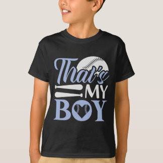 Dat is mijn jongen honkbal moeder vader fan sporte t-shirt