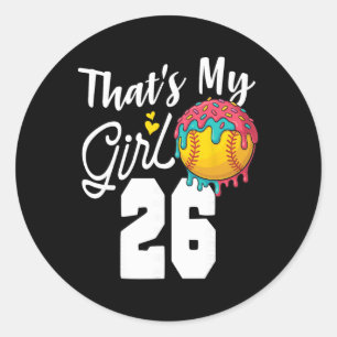 Dat is mijn jongen Zachte 26 Nummer Moeder Vader N Ronde Sticker