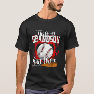 Dat is mijn kleinzoon daar cadeau vrouwen honkbal t-shirt