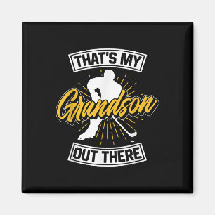 Dat is mijn kleinzoon daar ijshockeyatleet Sp Magneet
