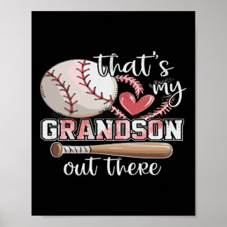 Dat is mijn kleinzoon daar waar Baseball Grandma Poster
