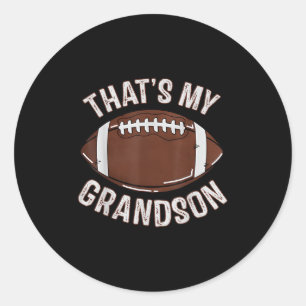 Dat is mijn kleinzoon voetbal oma opa familie ronde sticker