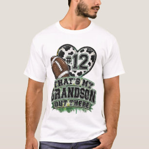 Dat is mijn kleinzoon Voetbalfan Koeienprint Numme T-shirt