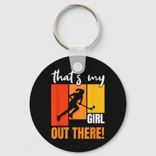 Dat Is Mijn Meisje Daar Buiten Retro Hockey Enthou Sleutelhanger