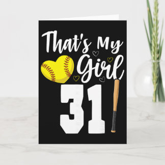 Dat is mijn meisje nummer #31 Softll Nummer 31  Kaart