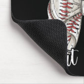 Dat is mijn neef daar baseball coquette Bow M Muismat (Hoek)