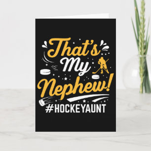 Dat is mijn neef ijshockey tante doelman speler ta kaart