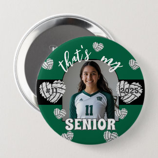 Dat is mijn Senior Volleybal Speler knop Ronde Button 4,0 Cm