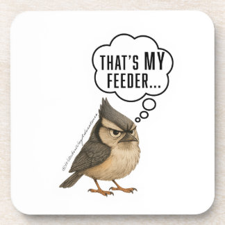Dat is Mijn Voederbakje Grappige Mees Vogel Onderz Bier Onderzetter