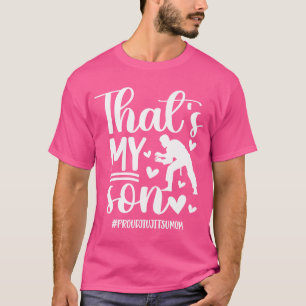 Dat is mijn zoon Jiu-Jitsu Mom Jiu-Jitsu vechter m T-shirt