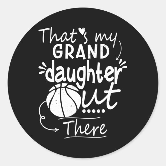 Dat is m'n kleindochter in Basketball Grand Ronde Sticker (Voorkant)
