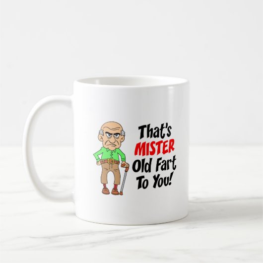 Dat is Mr Old Fart voor je grappige Mug Koffiemok (Links)