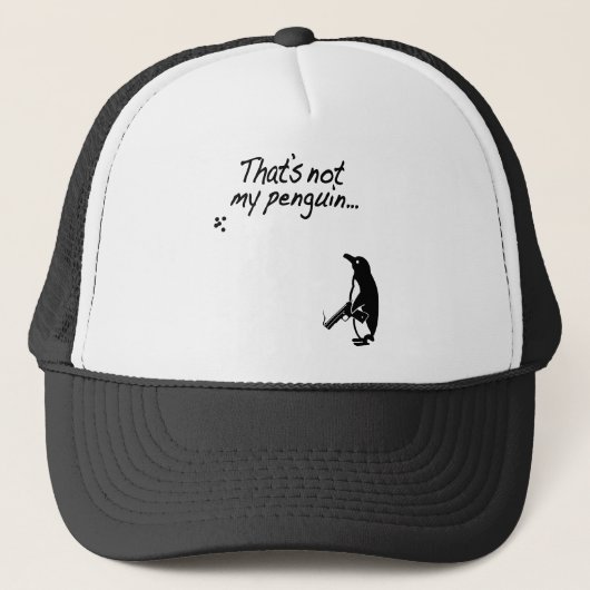 Dat is niet mijn pinguïn trucker pet (Voorkant)