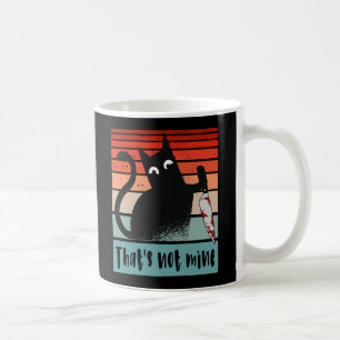 Dat is niet van mij, Innocent Cat met mes Briefkaa Koffiemok