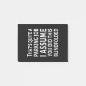 Dat is nogal een parkeerbaan - Slecht parkeren Post-it® Notes (Voorkant)