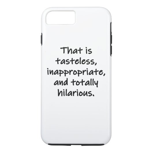 Dat is smakeloos Case-Mate iPhone case (Achterkant)