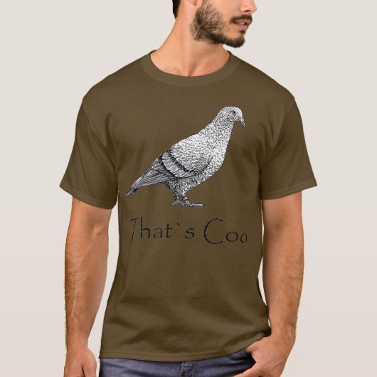 Dat is Super Coo Cool Pigeon T-shirt (Voorkant)