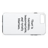 Dat is Tasteless Case-Mate iPhone Case (Achterkant (Horizontaal))