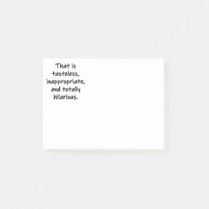 Dat is Tasteless Post-it® Notes
