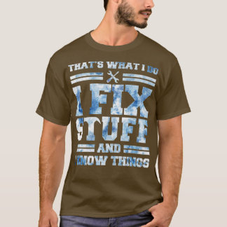 Dat is wat ik doe als ik spullen vastmaak en ik we t-shirt