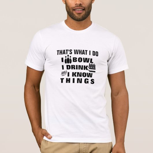 Dat is wat ik doe Bowling Shirt - Grappige Strike (Voorkant)