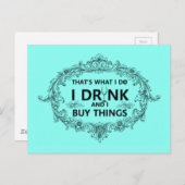 Dat is wat ik doe briefkaart (Voorkant / Achterkant)