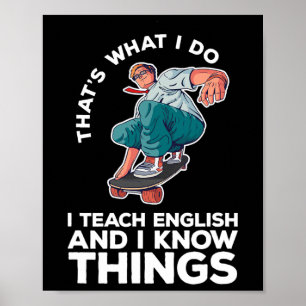 Dat is wat ik doe, Engels onderwijzen, grappig ska Poster