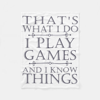 Dat is wat ik doe Game Grappige videogames cadeau  Fleece Deken