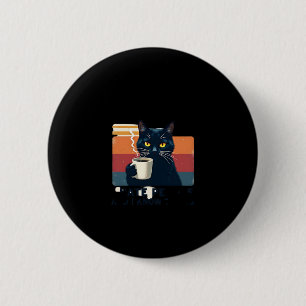Dat is wat ik doe, ik drink koffie, ik haat mensen ronde button 5,7 cm