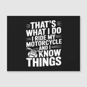Dat is wat ik doe, ik rijd op mijn motorfiets en i