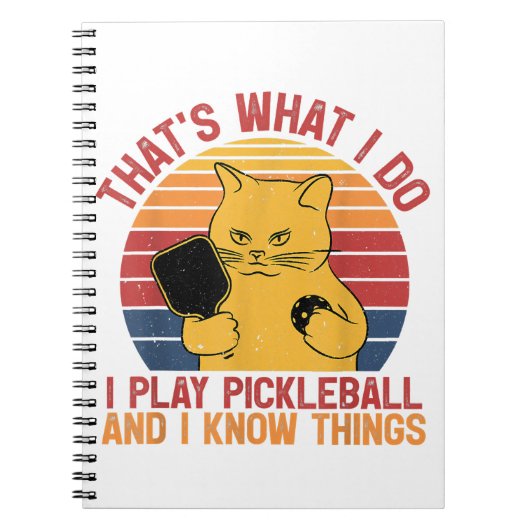 Dat is wat ik doe met kattenbroodjes paddleball Pl Notitieboek (Voorkant)