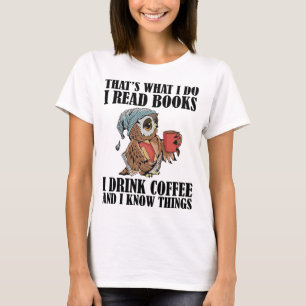 Dat is wat ik lees boeken in drink koffie t-shirt