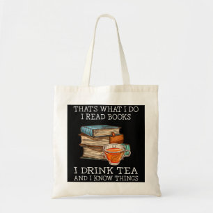 Dat is wat ik lees boeken in drink-thee en in kn tote bag