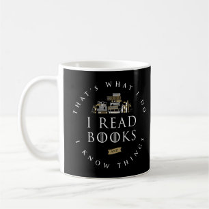 Dat is wat ik lees en ik ken Dingen Book Lov Koffiemok