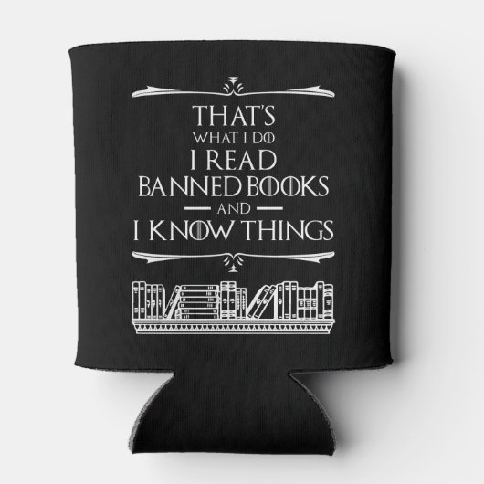 Dat is wat ik lees voor verboden boeken blikjeskoeler (Achterkant)