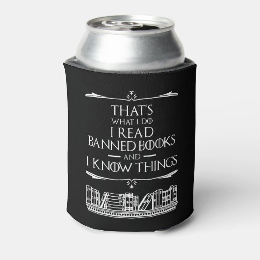 Dat is wat ik lees voor verboden boeken blikjeskoeler (Blikje Achterkant)