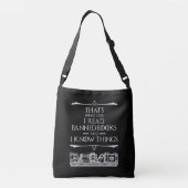 Dat is wat ik lees voor verboden boeken crossbody tas (Achterkant)