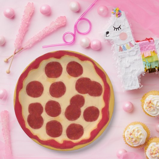 Dat is wat pizza. Pizzafeest Papieren Bordje (Feest)