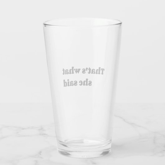 Dat is wat ze zei glas (Achterkant)