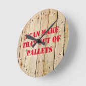 DAT KAN IK MAKEN UIT PALLETS  RONDE KLOK (Hoek)