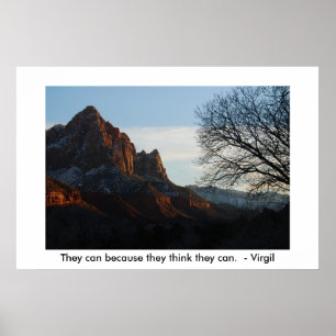 Dat kan omdat ze denken dat ze dat kunnen poster