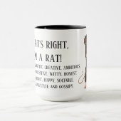Dat klopt, ik ben een rat! mok (Midden)