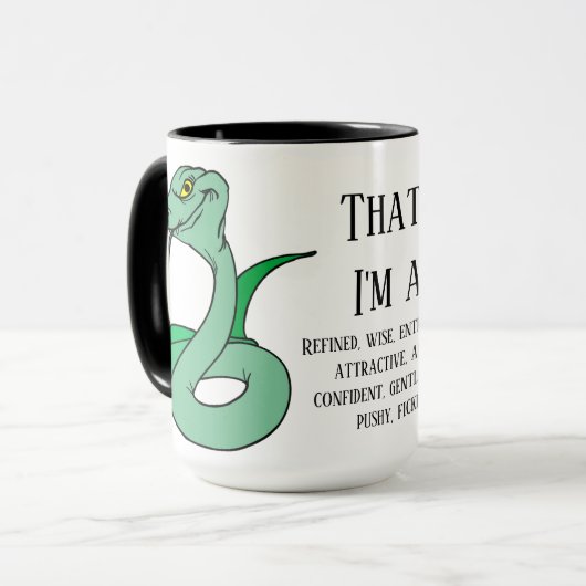 Dat klopt, ik ben een slang mok (Voorkant links)